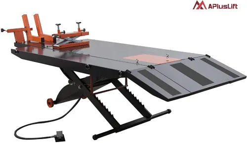 APlusLift MT1500X Motorcycle Lift Table with Side Extensions