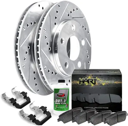 Hart Brakes Front Brakes and Rotors Kit