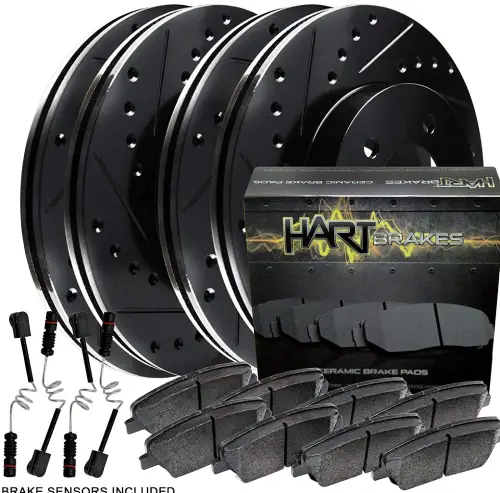  Hart Brakes Front Rear Brakes and Rotors Kit