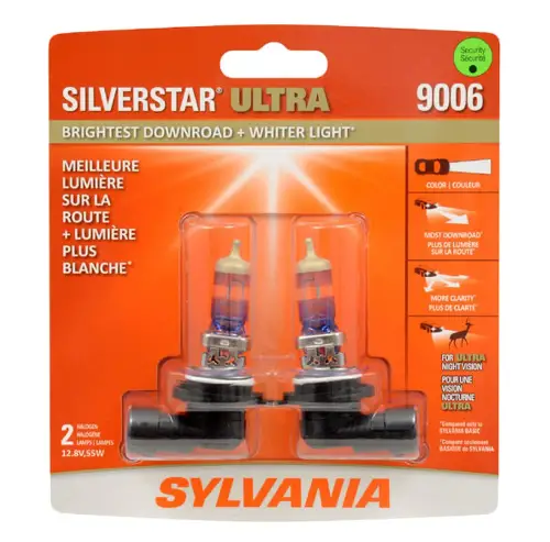 SYLVANIA - 9006 SilverStar Ultra - High Performance Halogen Headlight Bulb
