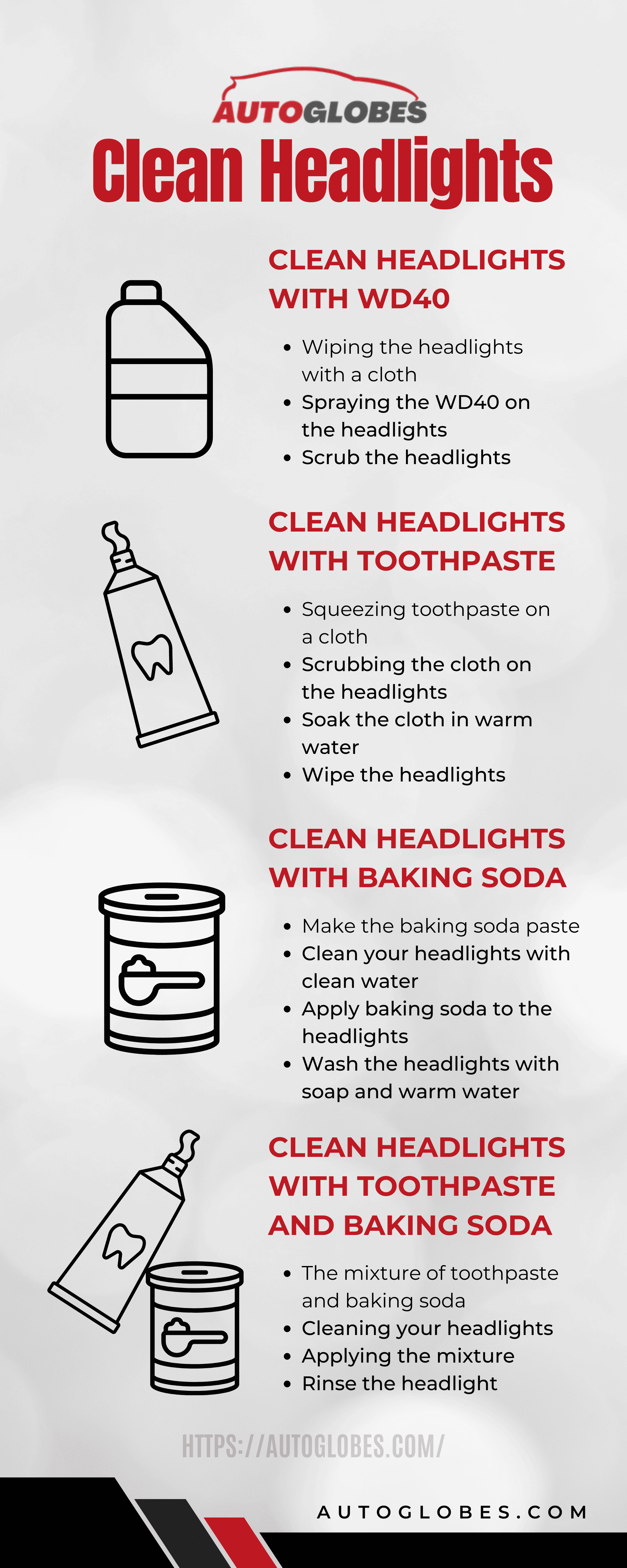 Cleaning Headlights Infographic
