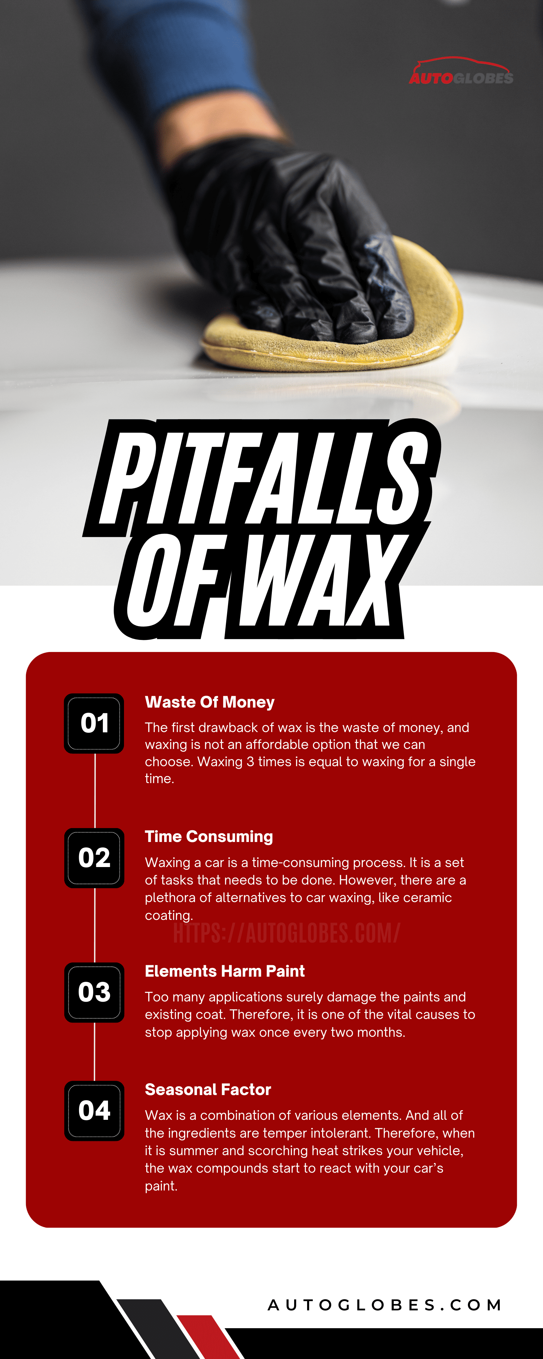 Pitfalls of wax Infographic