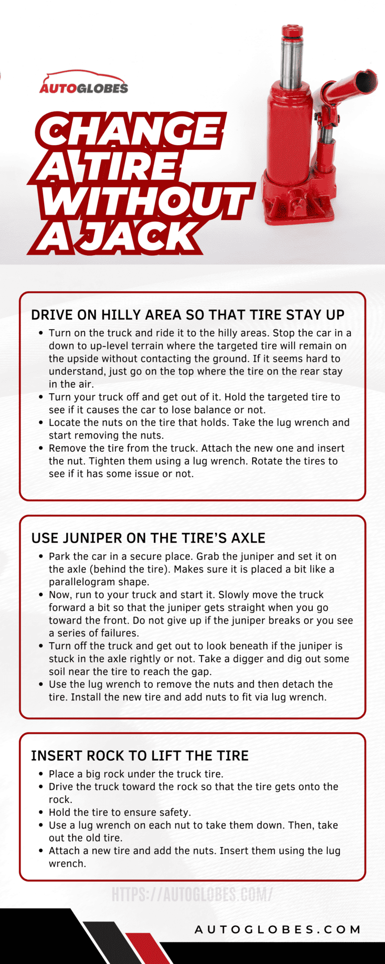 How To Change A Tire Without A Jack 3 Quick & Easy Ways! AutoGlobes