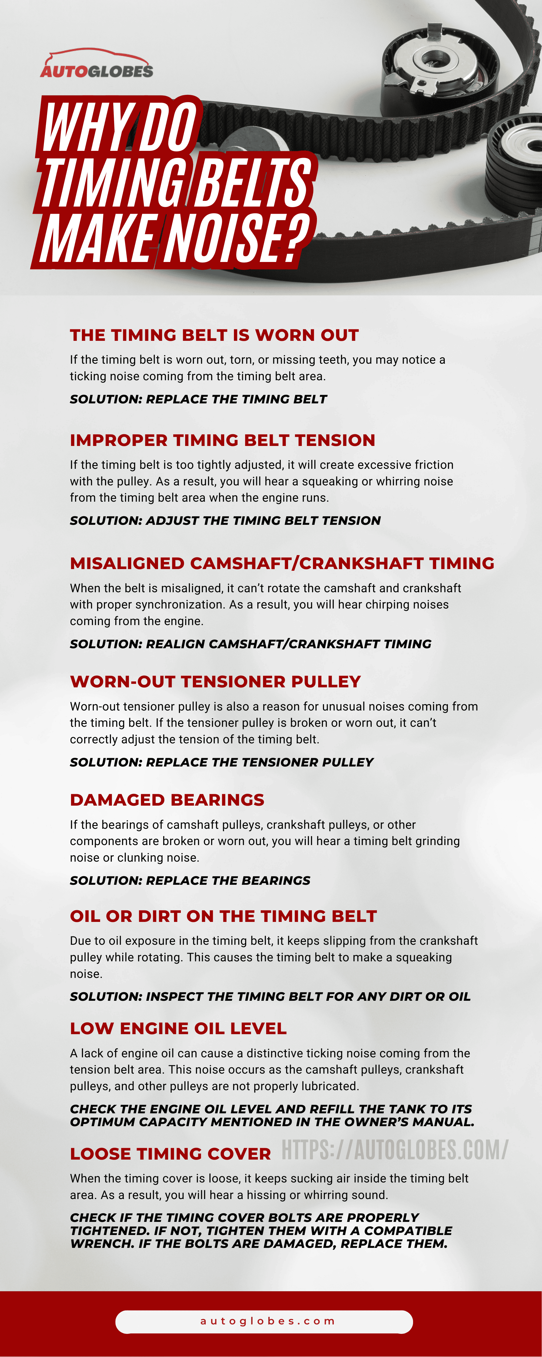 Why Do Timing Belts Make Noise Infographic