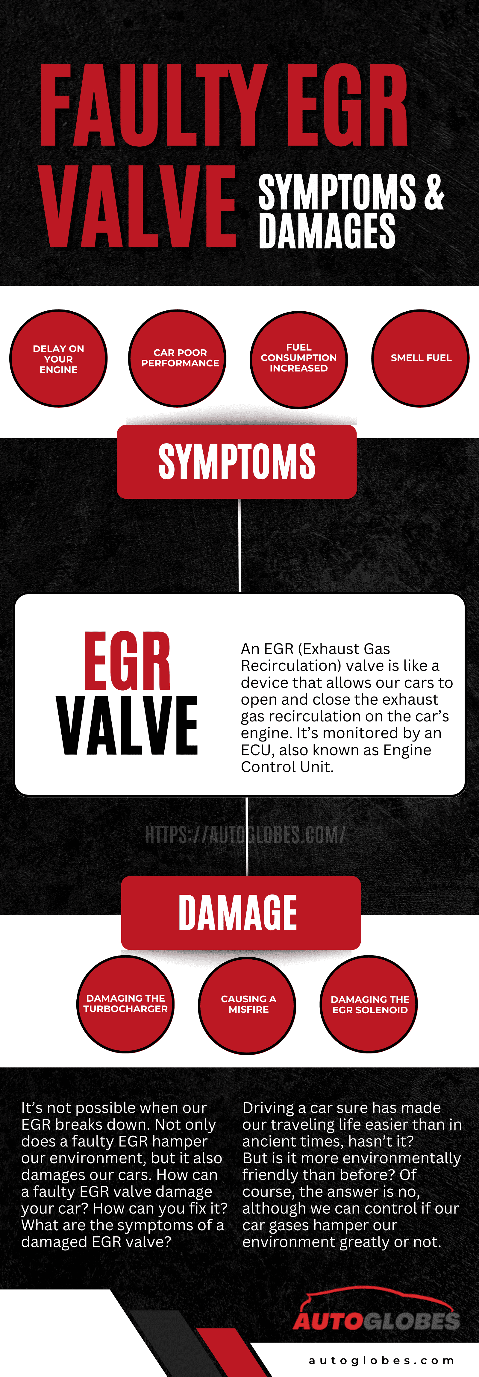 How A Faulty EGR Valve Damage Your Car Infographic