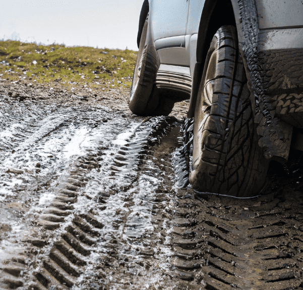 Traction on Wet Grounds